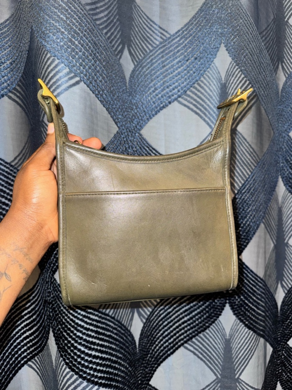 Coach small legacy zip loden